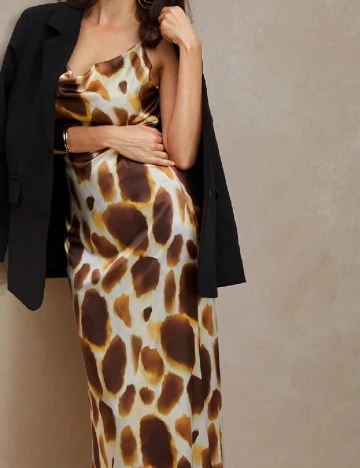 Rochie lunga Anewsta, mix culori