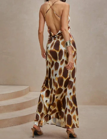 Rochie lunga Anewsta, mix culori