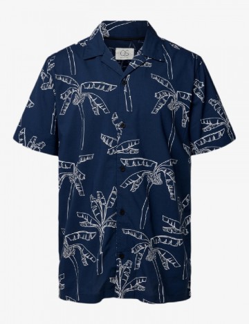 Camasa Q/S, bleumarin