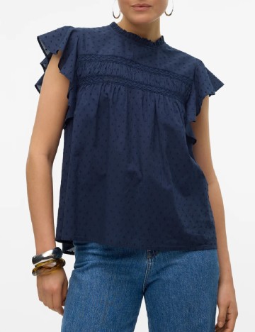 Bluza Vero Moda, bleumarin
