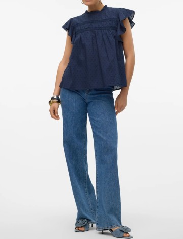 Bluza Vero Moda, bleumarin