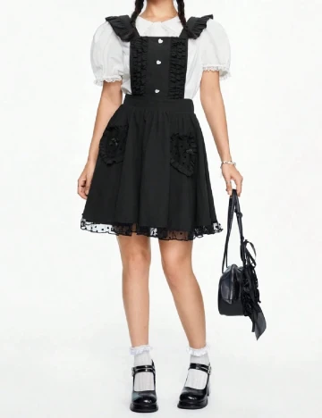 Rochie scurta Romwe, negru