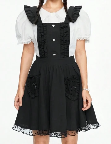 Rochie scurta Romwe, negru