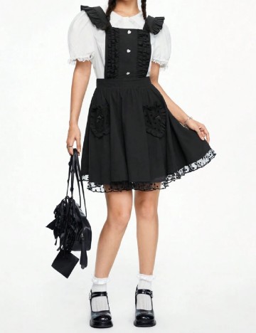 Rochie scurta Romwe, negru