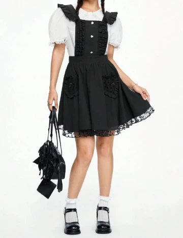 Rochie scurta Romwe, negru