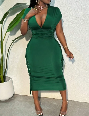 Rochie medie SHEIN, verde Verde