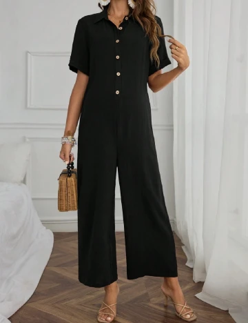 Salopeta SHEIN Maternity, negru