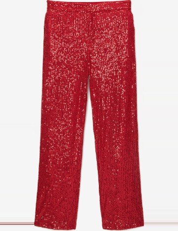 Pantaloni Pull&Bear, rosu