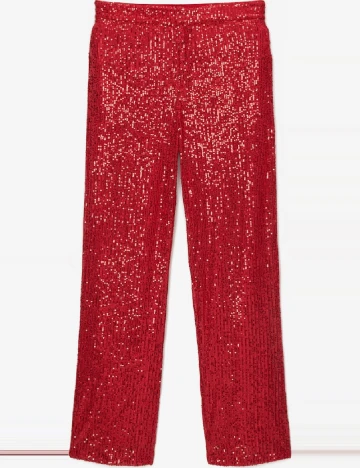 Pantaloni Pull&Bear, rosu