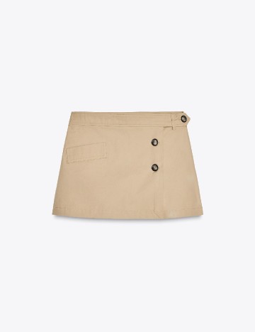 Fusta pantalon Zara, bej