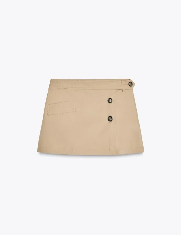 Fusta pantalon Zara, bej