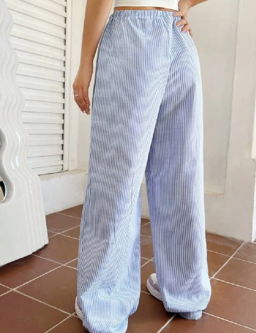 Pantaloni SHEIN, albastru Albastru