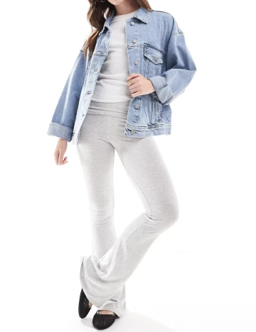 Jacheta Oversize Hollister, albastru