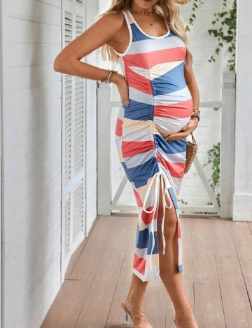 Rochie medie SHEIN Maternity, mix culori