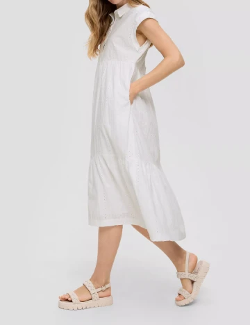 Rochie medie s.Oliver, alb