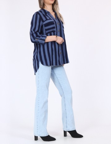 Camasa Vero Moda, bleumarin