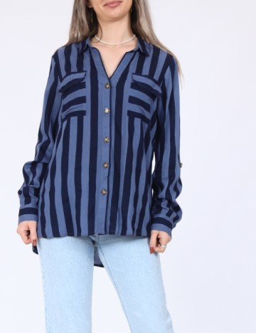 
						Camasa Vero Moda, bleumarin