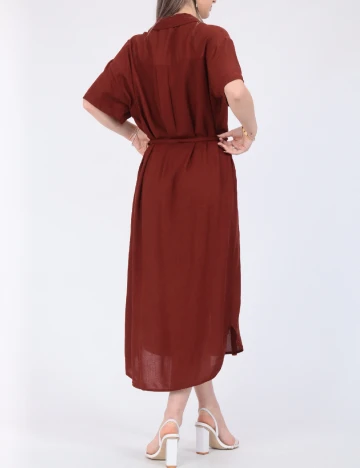 Rochie medie Vero Moda, maro