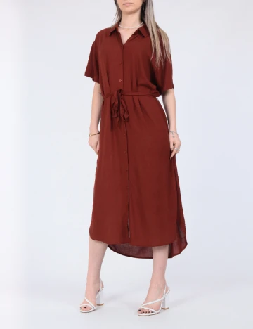 Rochie medie Vero Moda, maro