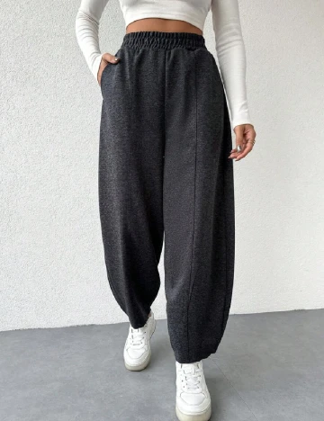 Pantaloni SHEIN, negru
