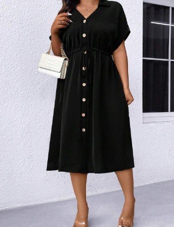 Rochie medie SHEIN CURVE, negru