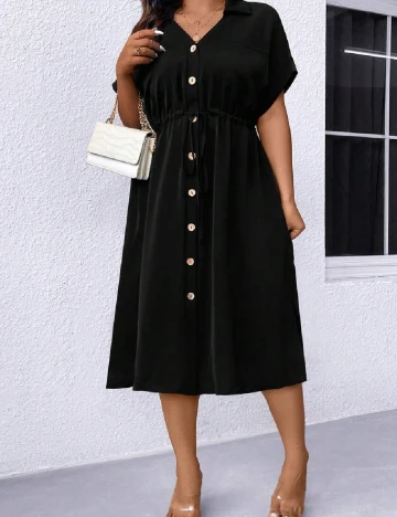 Rochie medie SHEIN CURVE, negru