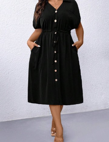 Rochie medie SHEIN CURVE, negru