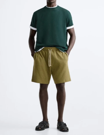 Pantaloni scurti Zara, verde