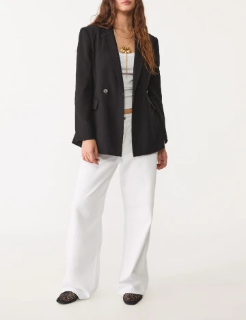 Sacou Stradivarius, negru