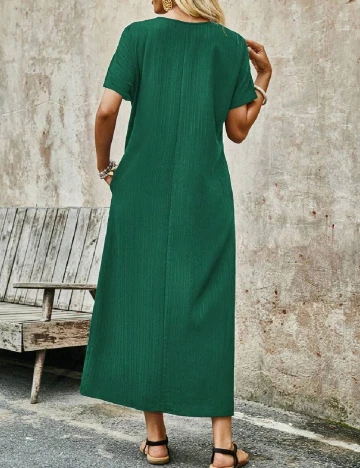 Rochie medie Emery Rose, verde