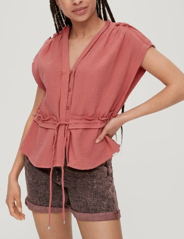Bluza Q/S, roz pudra Roz