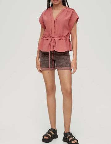 Bluza Q/S, roz pudra Roz