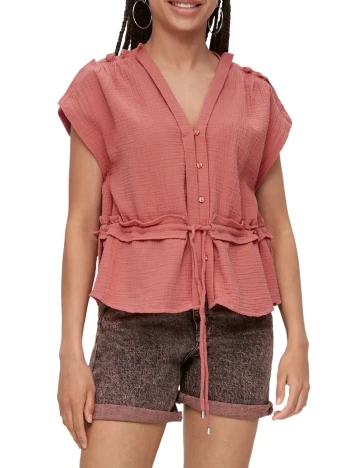 Bluza Q/S, roz pudra Roz