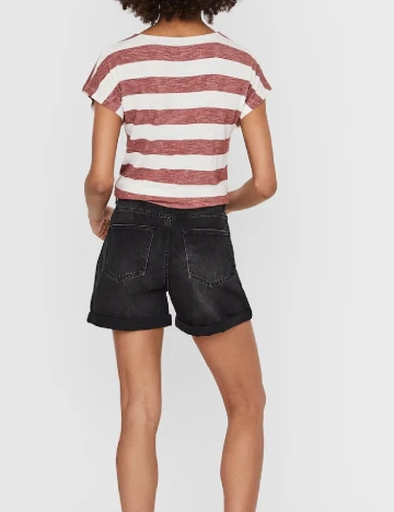 Tricou Vero Moda, alb/visiniu