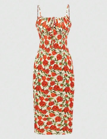 Rochie medie SHEIN, floral print