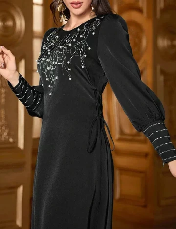 Rochie lunga Toleen, negru