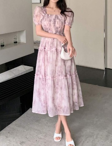 Rochie medie Dazy, mov