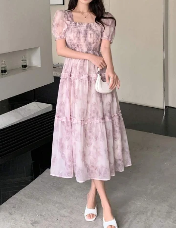 Rochie medie Dazy, mov