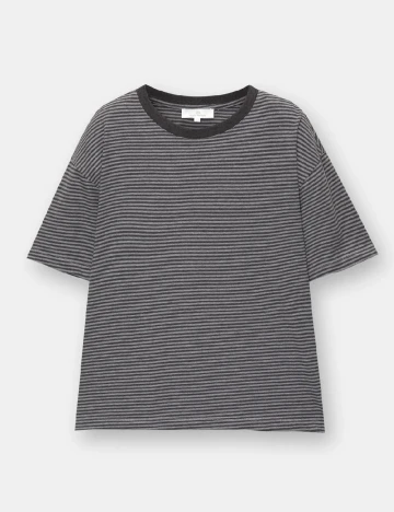 Tricou Pull&Bear, gri