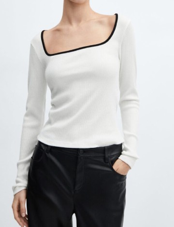 Bluza Mango, alb