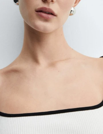 Bluza Mango, alb Alb