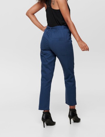 Pantaloni Jacqueline de Yong, bleumarin, 40