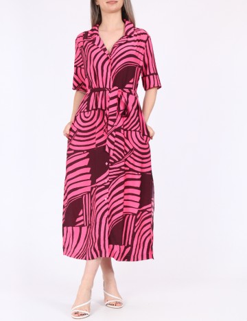 Rochie medie Jacqueline de Yong, roz