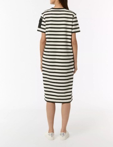 Rochie medie Comma, alb/negru