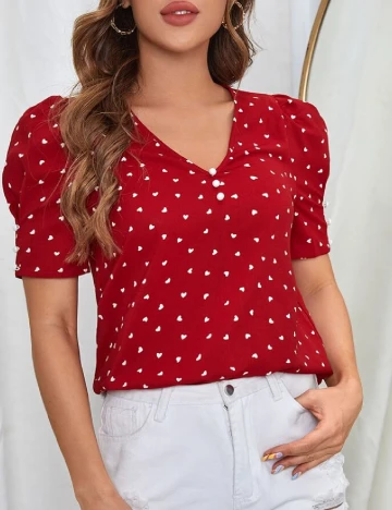 Bluza SHEIN, rosu