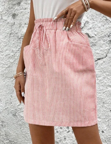 Fusta Emery Rose, rosu