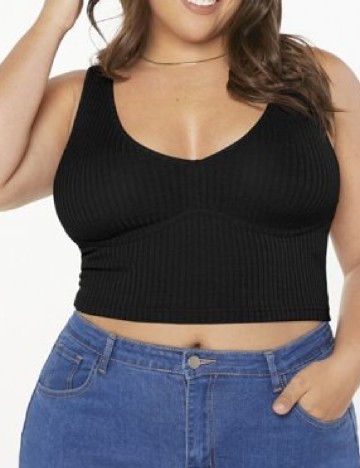 
						Top SHEIN CURVE, negru