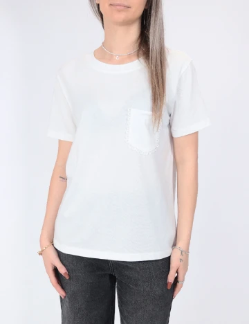Tricou Jacqueline de Yong, alb