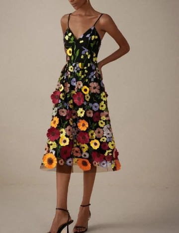 Rochie medie SHEIN, floral print