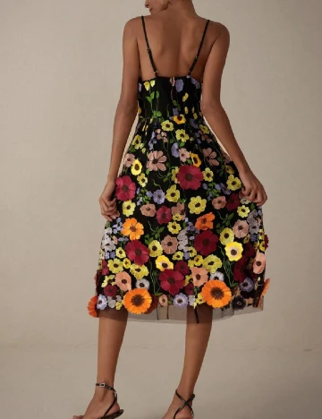 Rochie medie SHEIN, floral print